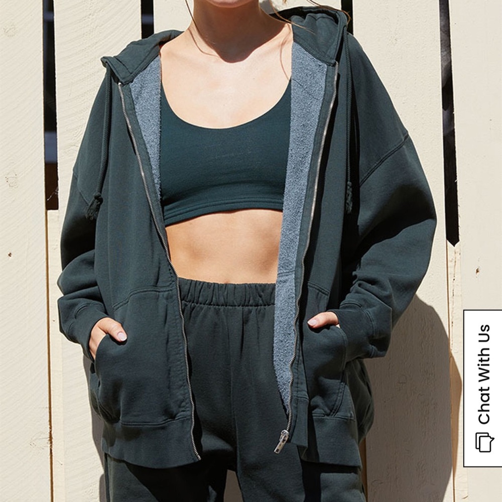 Brandy Melville Oversized Zip-Up